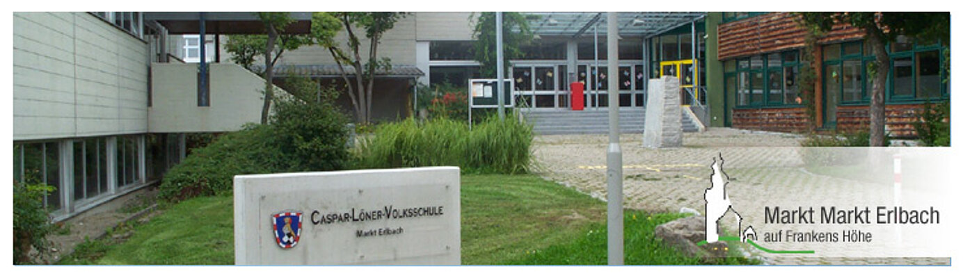 Eingangsbereich Caspar-Löner-Grund-und-Mittelschule Markt Erlbach